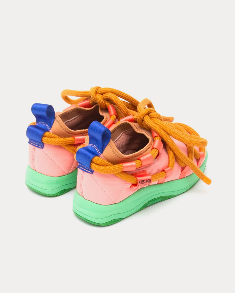 Suicoke x KidSuper Pepper Peach / Lime Slip Ons - 3