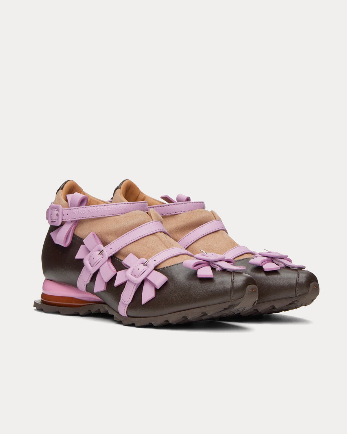 Kiko Kostadinov Hybrid Himalayan Pink / Coffee Low Top Sneakers - 2