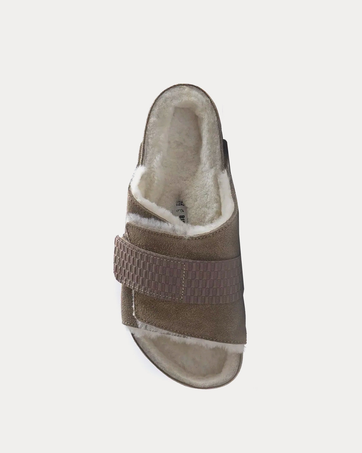 Birkenstock x Kith Kyoto VL Shearling Taupe Slip On Sandals - 2