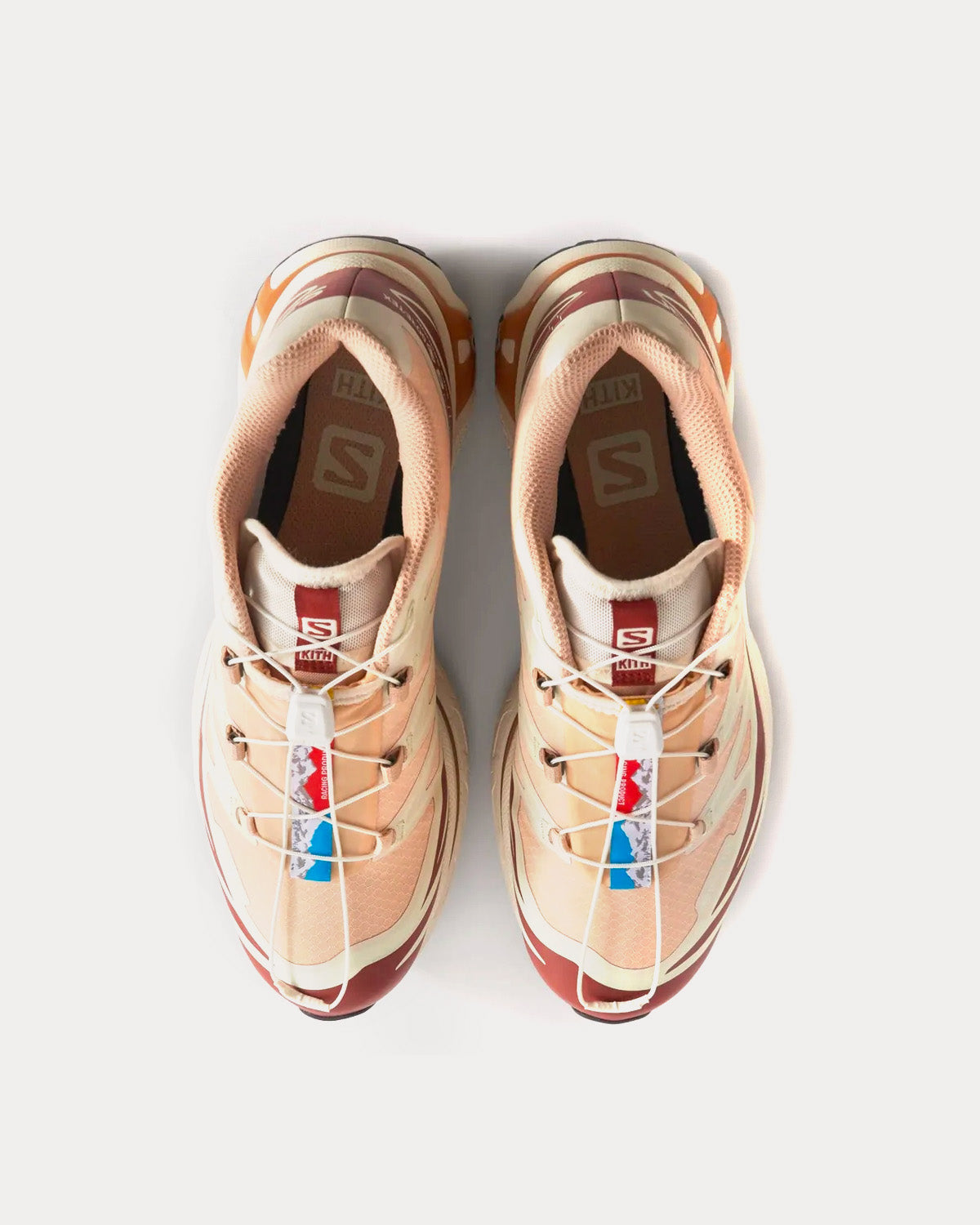 Salomon x Kith Xt-6 Gore-Tex Hazelnut / Burnt Henna / Vanilla Ice Low Top Sneakers - 2