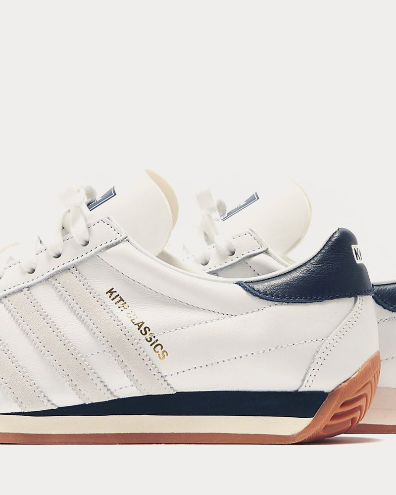 Adidas x Kith Classics Program Country White / Collegiate Blue / Gold Low Top Sneakers - 4