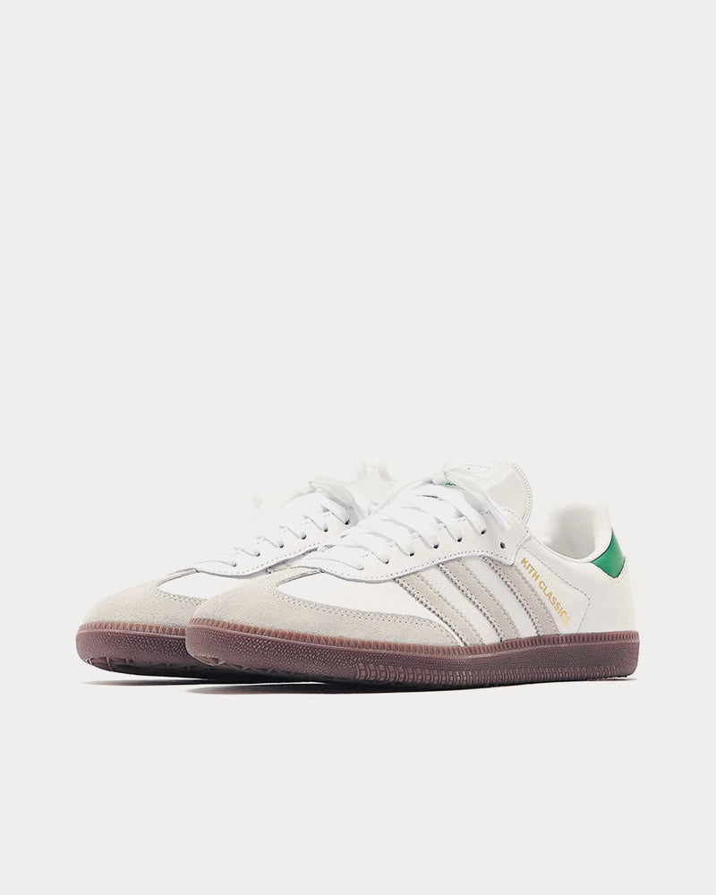 Adidas x Kith Classics Program Samba OG White / Fairway / Gold Low Top Sneakers - 2