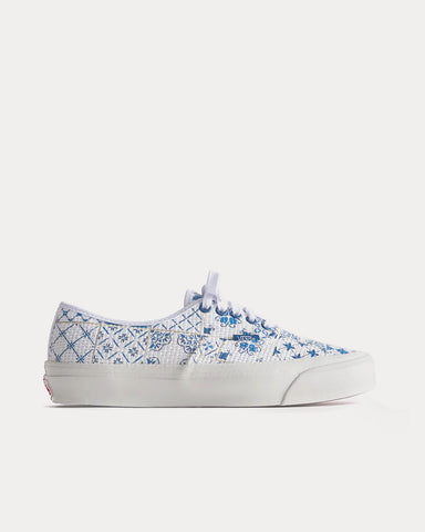 Vans x Kith Azulejo Tile OG Authentic LX White Low Top Sneakers