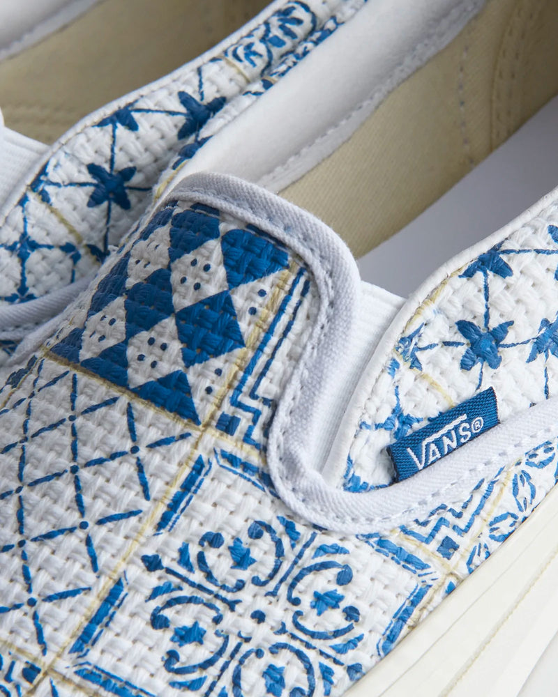 Vans x Kith Azulejo Tile OG White Slip On Sneakers - 2