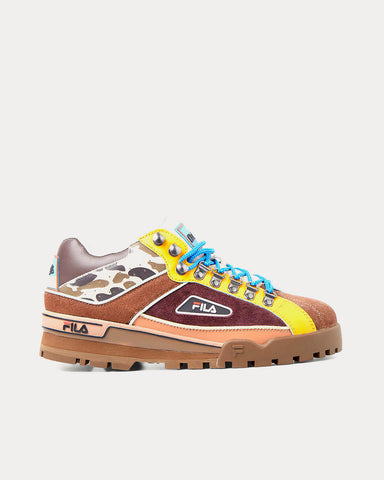 FILA x LN-CC x Flock Together Kingfisher Trailblazer Brown Low Top Sneakers