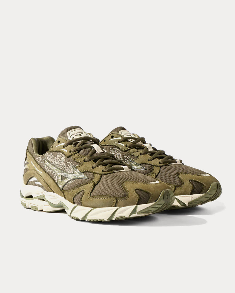 Mizuno x Maharishi Wave Rider 10 Fire Phoenix Khaki Low Top Sneakers - 3