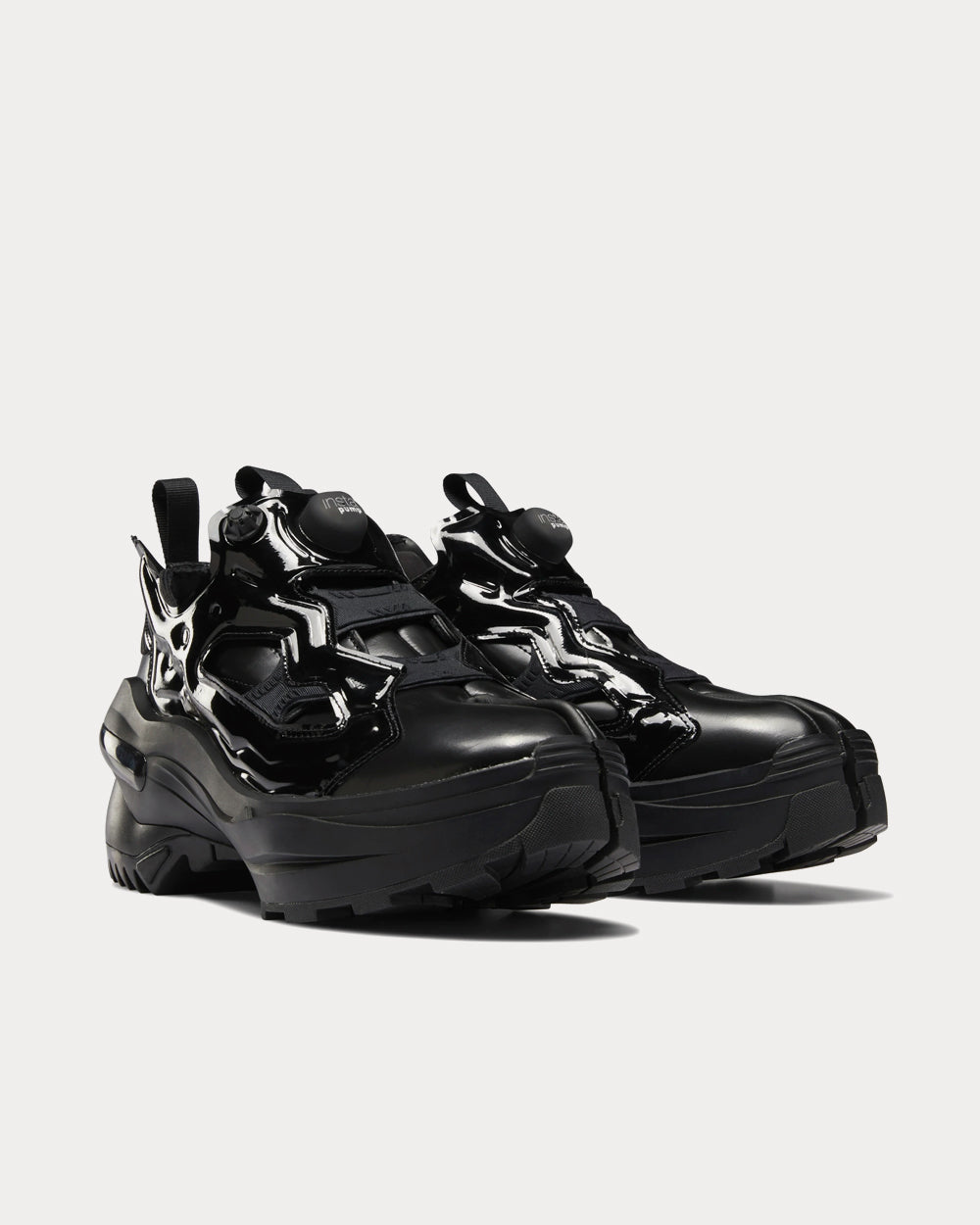 Reebok X Maison Margiela Tabi Instapump Fury Black / True Grey 8 Low Top Sneakers - 2