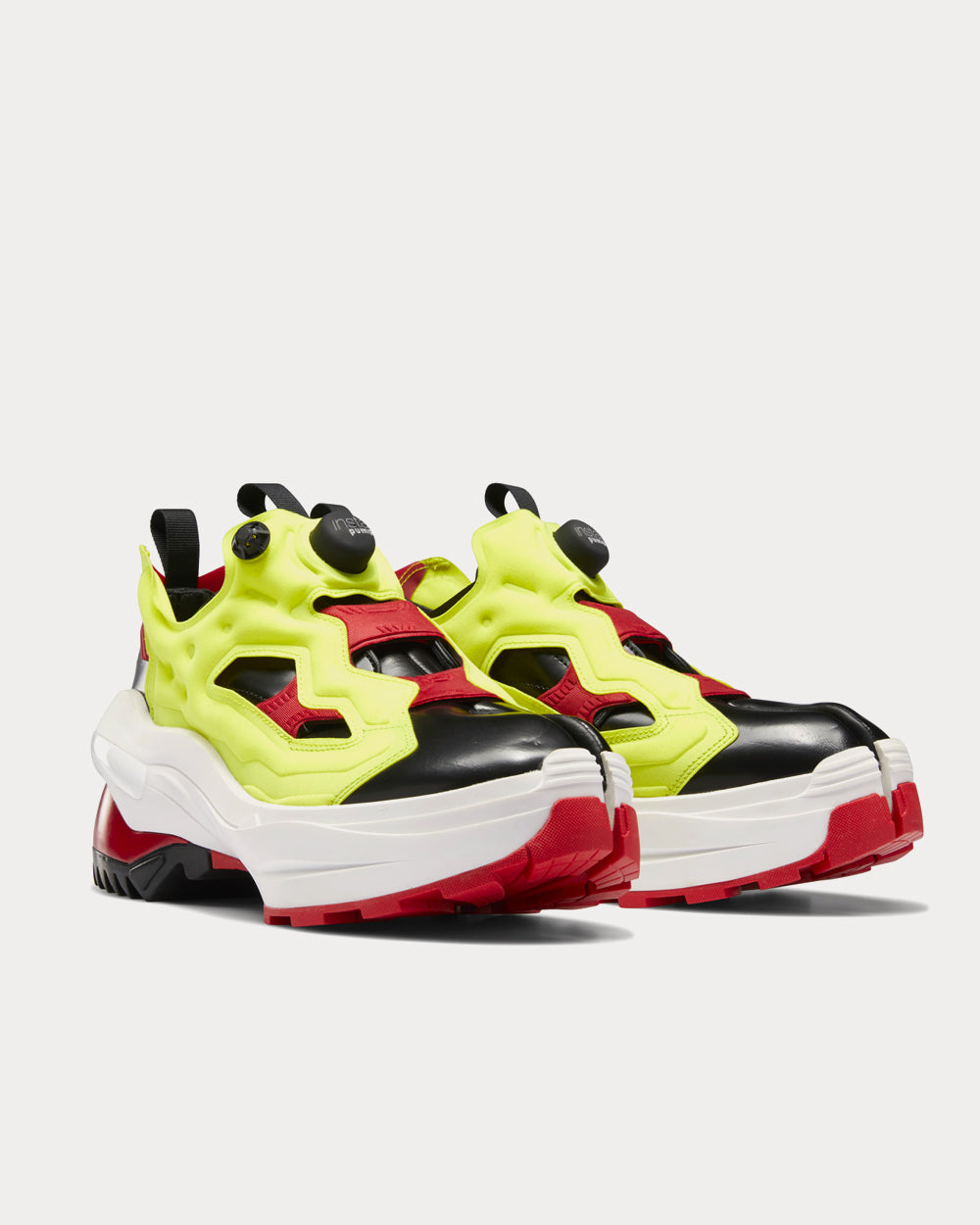 Reebok X Maison Margiela Tabi Instapump Fury Black / Vector Red Low Top Sneakers - 2