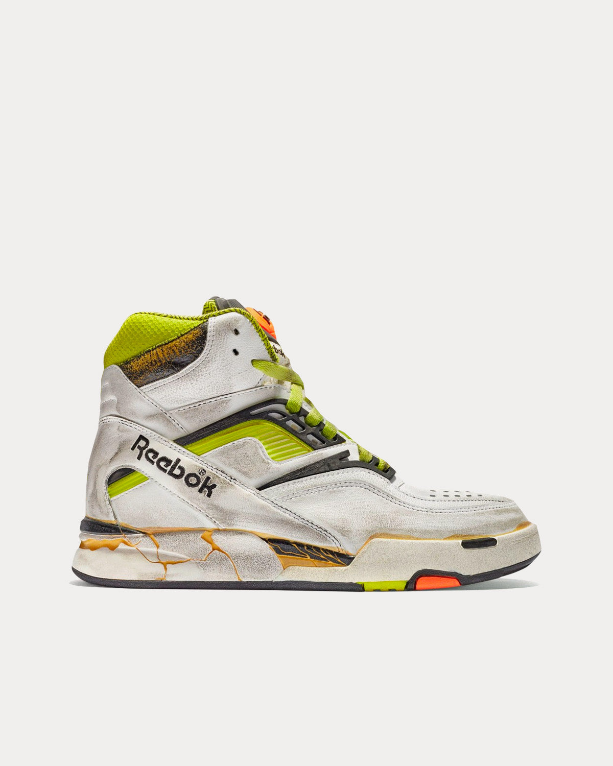 Reebok X Maison Margiela TZ Pump Deadstock White / Yellow High Top Sneakers - 1