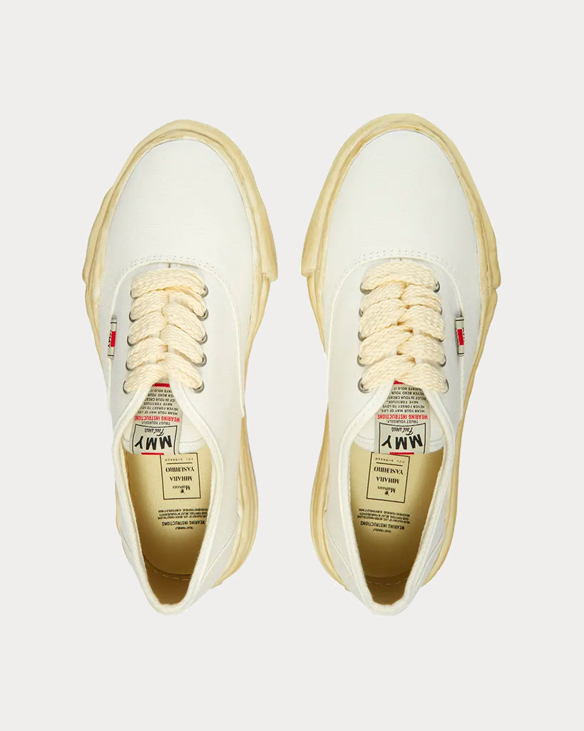 Mihara Yasuhiro Baker Original Canvas White Low Top Sneakers