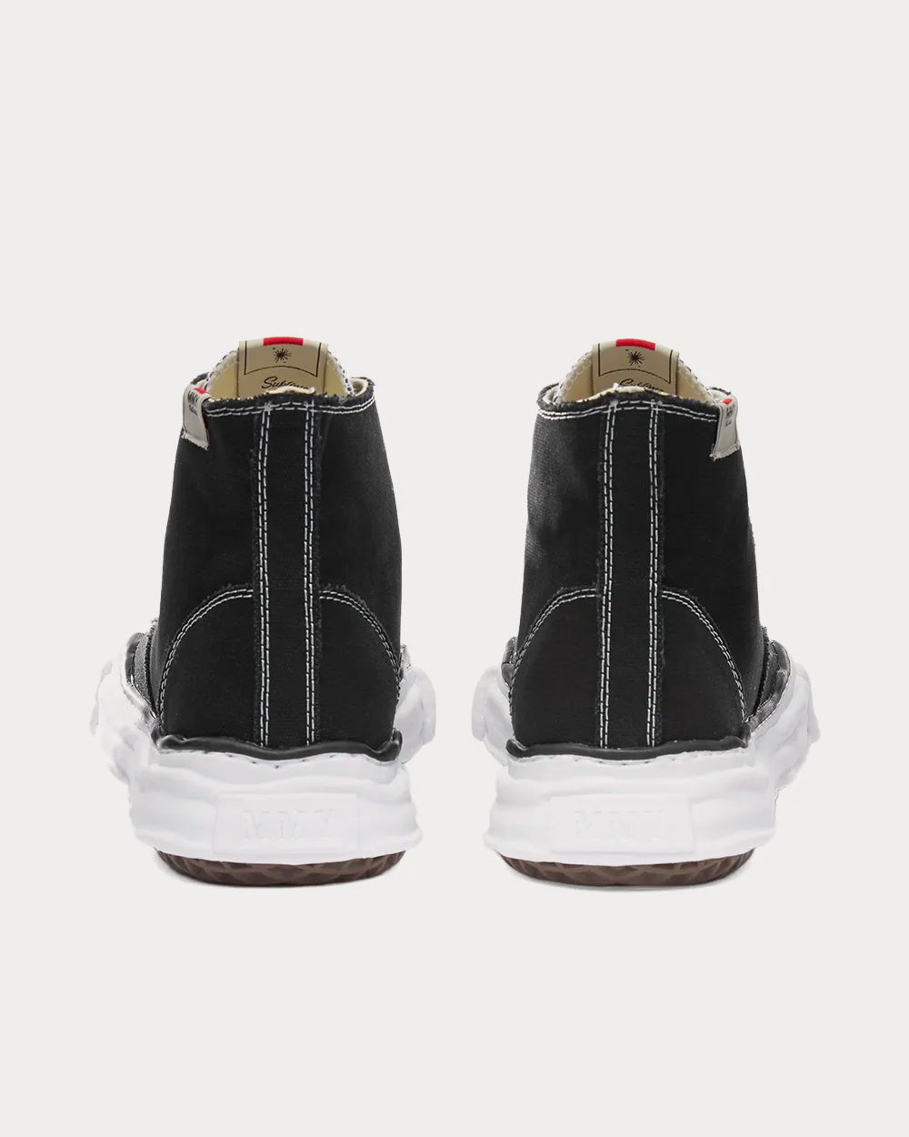 Mihara Yasuhiro Hank Original Sole Canvas Black High Top Sneakers - 4