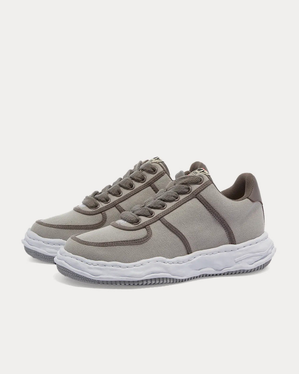 Mihara Yasuhiro Wayne Original Canvas Grey Low Top Sneakers - 3