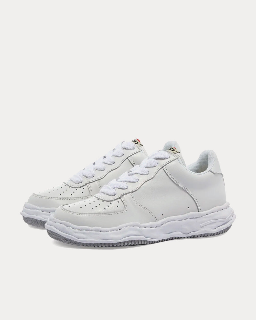 Mihara Yasuhiro Wayne Original Leather White Low Top Sneakers - 3