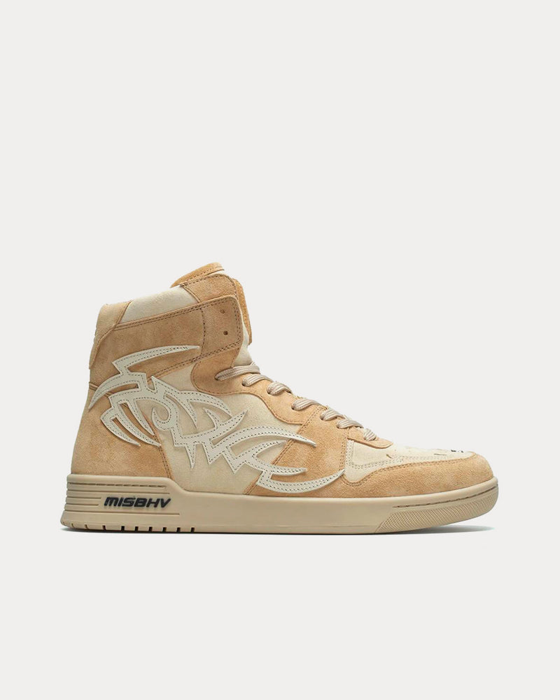 MISBHV Court Beige High Top Sneakers - 1