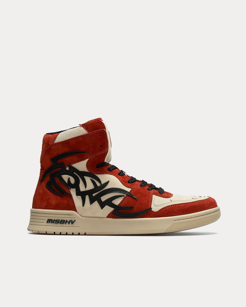 MISBHV Court Red High Top Sneakers - 1