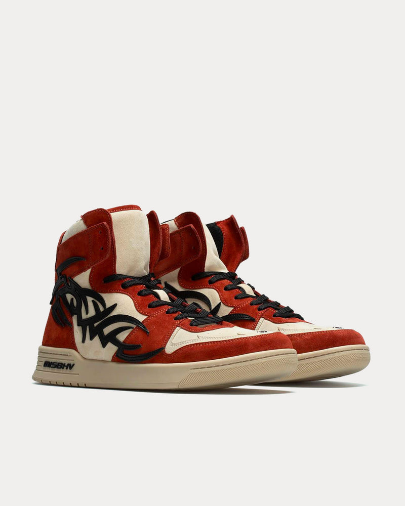 MISBHV Court Red High Top Sneakers - 2