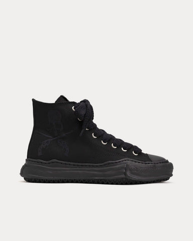 Mihara Yasuhiro x Mastermind x Roar MMY Peterson Canvas Black High Top Sneakers