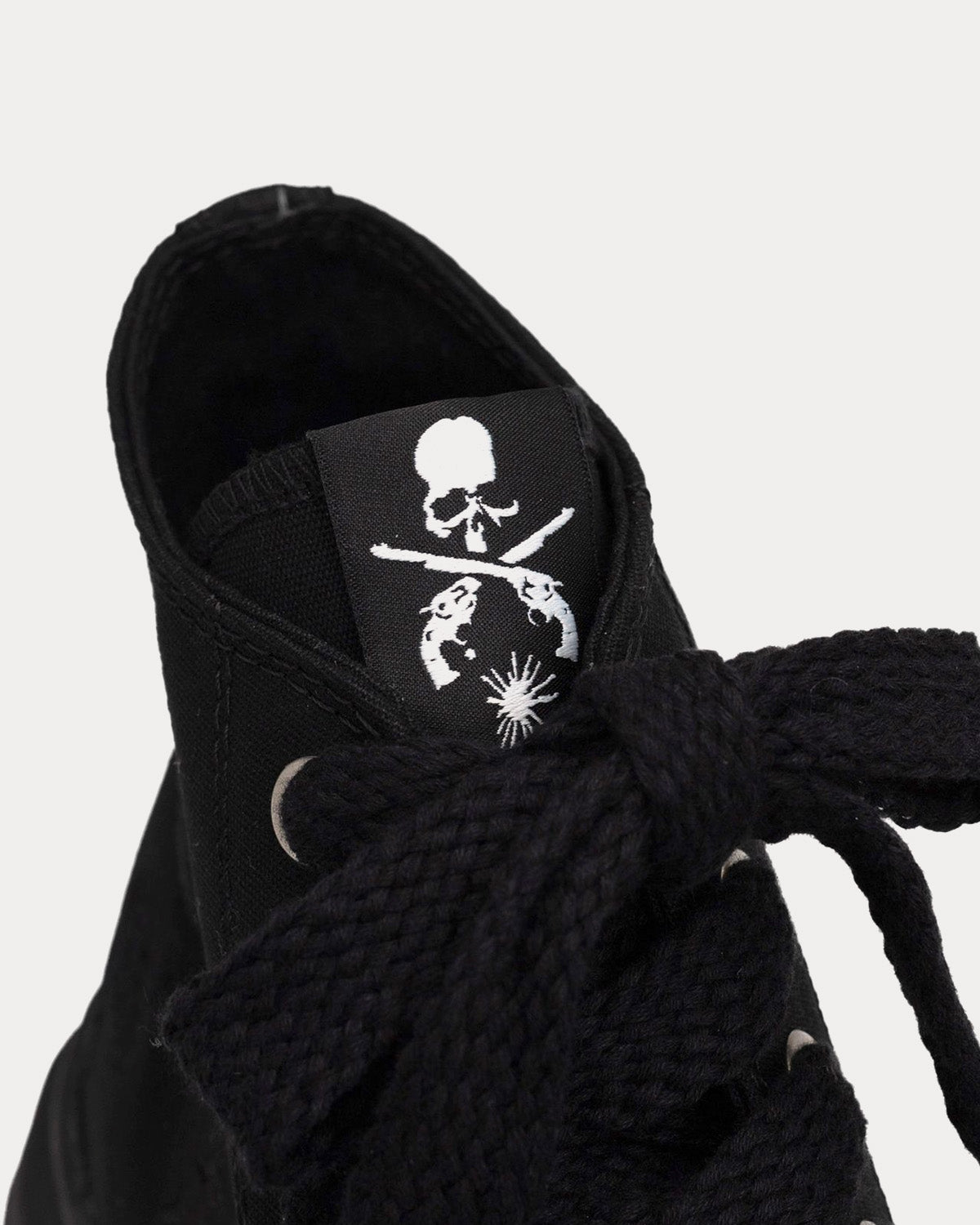 Mihara Yasuhiro x Mastermind x Roar MMY Peterson Canvas Black High Top Sneakers - 3