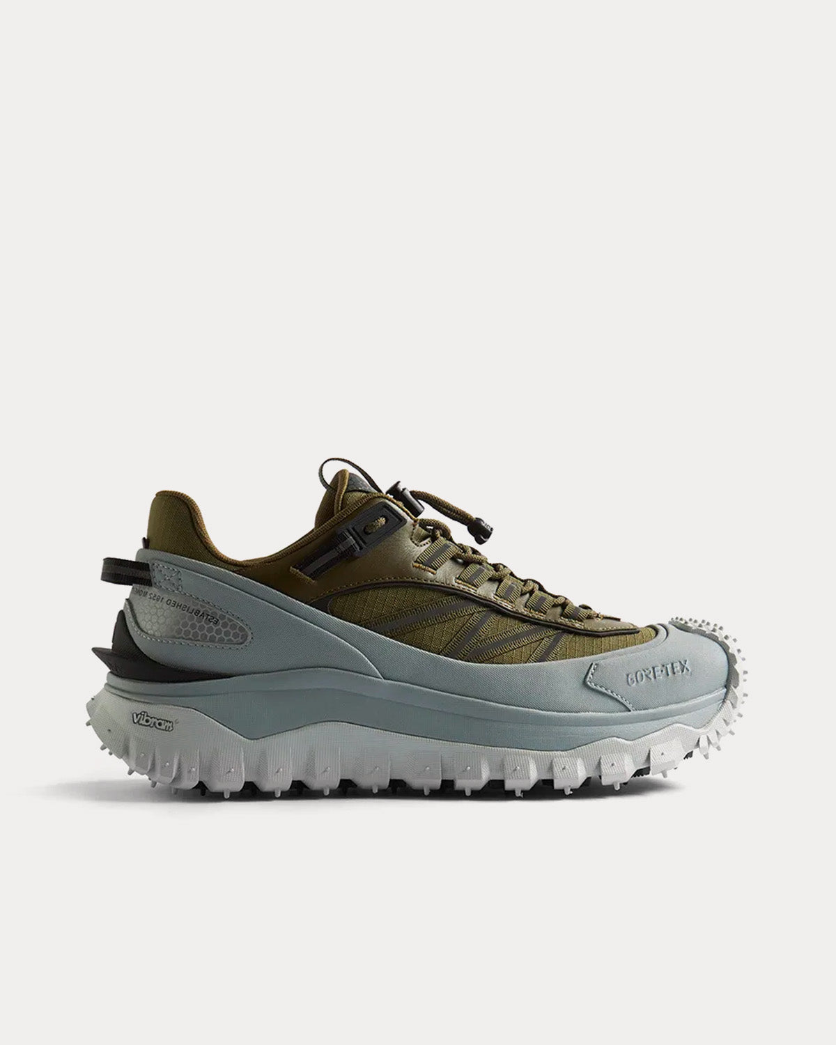 Moncler x END Trailgrip Gore-tex  Khaki Green / Grey Running Shoes - 1