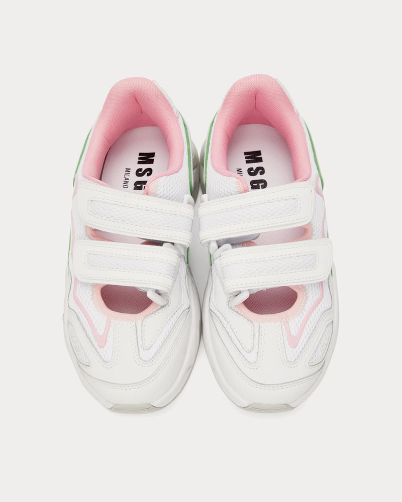 MSGM Velcro White Low Top Sneakers - 2