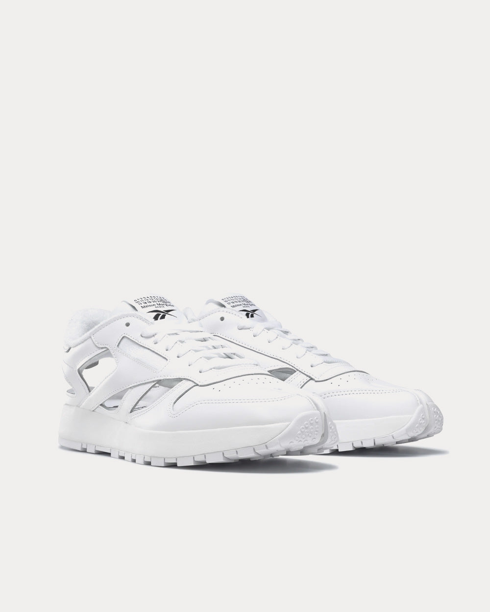 Reebok X Maison Margiela DQ Classic Leather Cloud White / Black / Cloud White Low Top Sneaker - 3