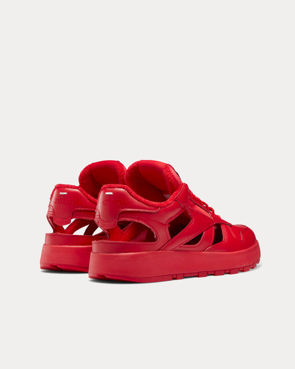 Reebok X Maison Margiela DQ Classic Leather Vector Red / Black / Cloud White Low Top Sneaker - 4