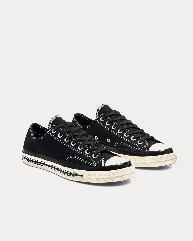 Converse x 7 Moncler FRGMT Chuck 70 Black / Black / Egret Low Top Sneakers - 3