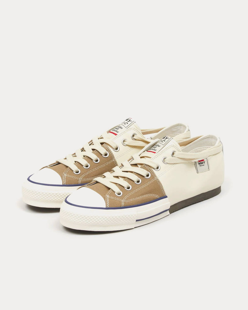 Mihara Yasuhiro X Nigel Cabourn New Bowling Shoes Khaki / White Low Top Sneakers - 3