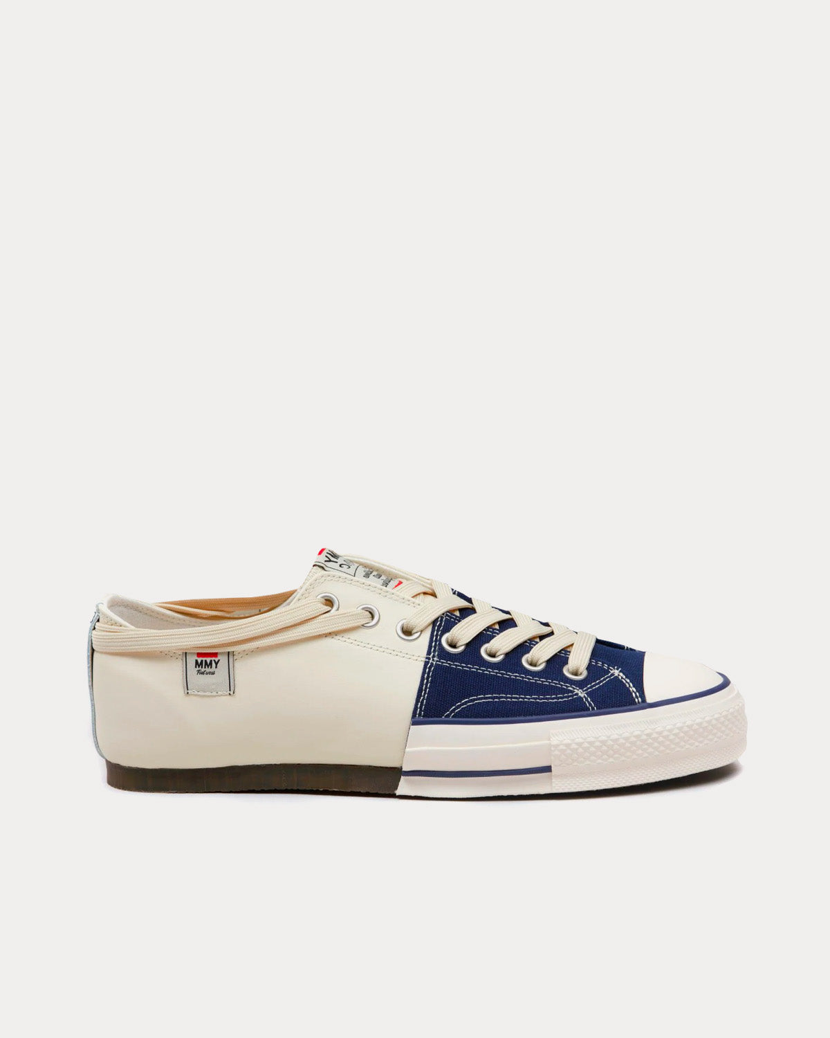 Mihara Yasuhiro X Nigel Cabourn New Bowling Shoes Navy / White Low Top Sneakers - 1