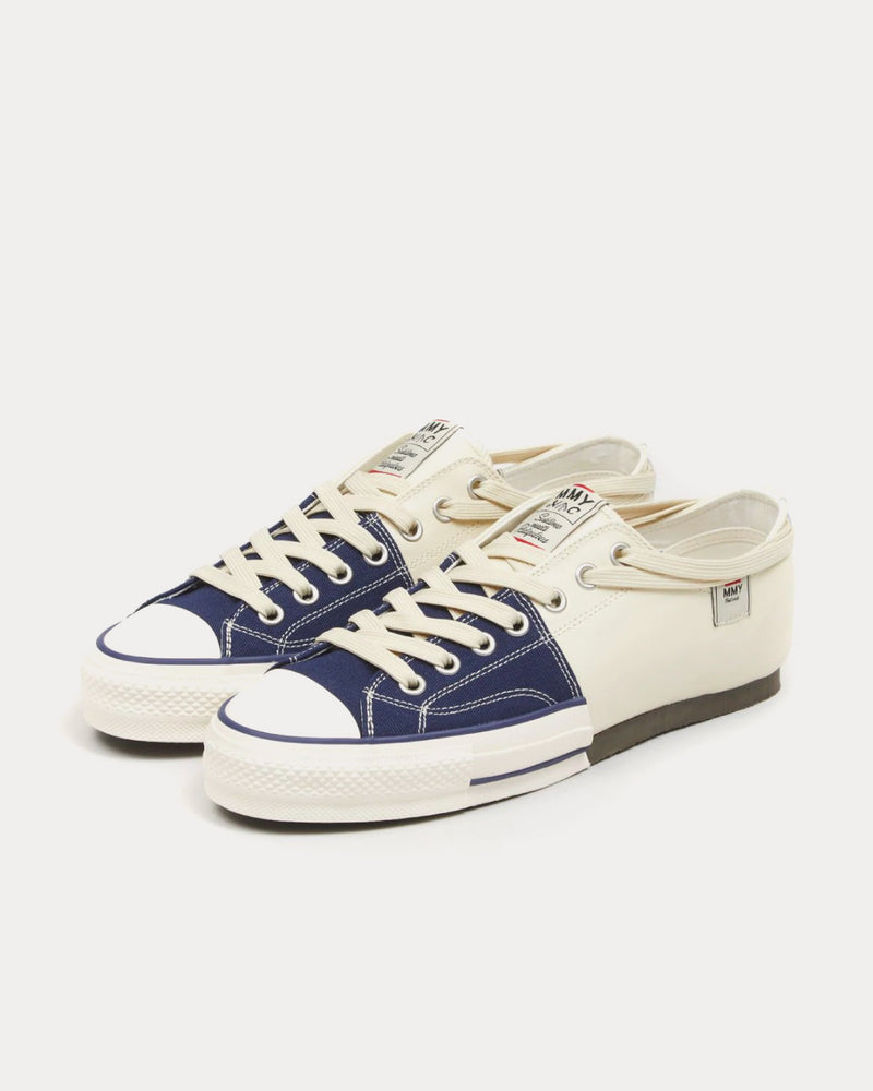 Mihara Yasuhiro X Nigel Cabourn New Bowling Shoes Navy / White Low Top Sneakers - 3