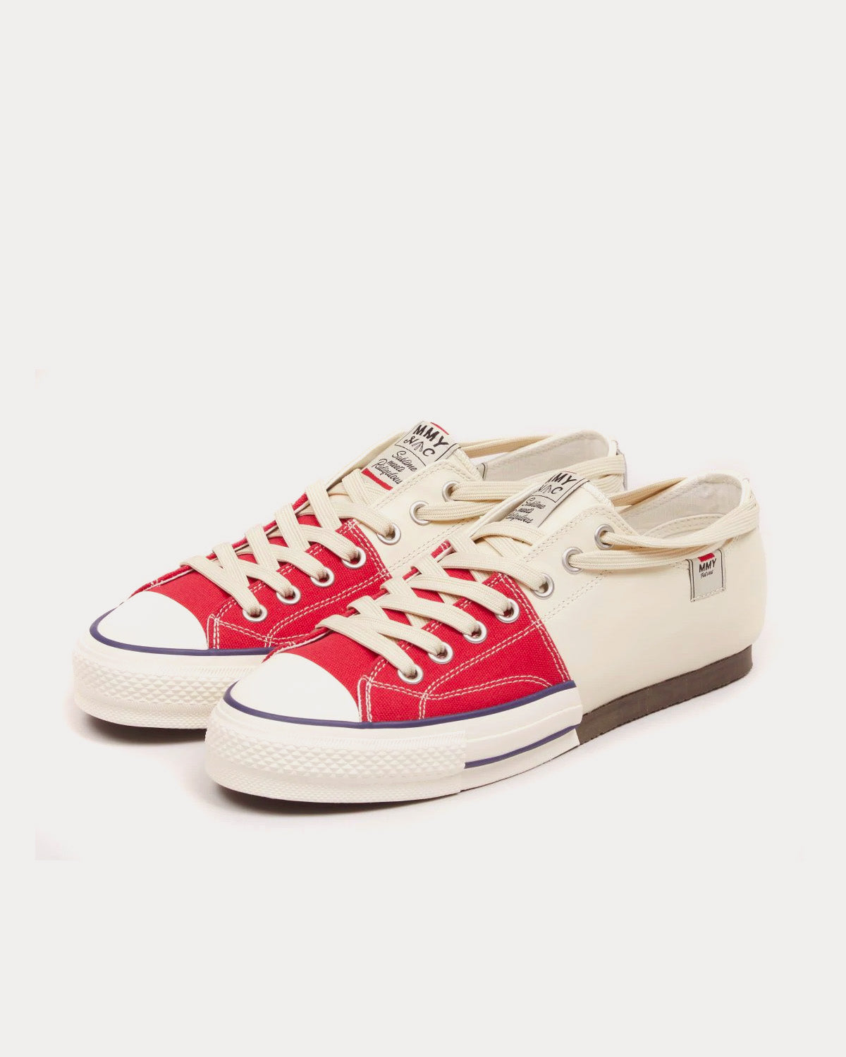 Mihara Yasuhiro X Nigel Cabourn New Bowling Shoes Red / White Low Top Sneakers - 2