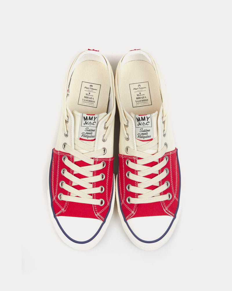 Mihara Yasuhiro X Nigel Cabourn New Bowling Shoes Red / White Low Top Sneakers - 3