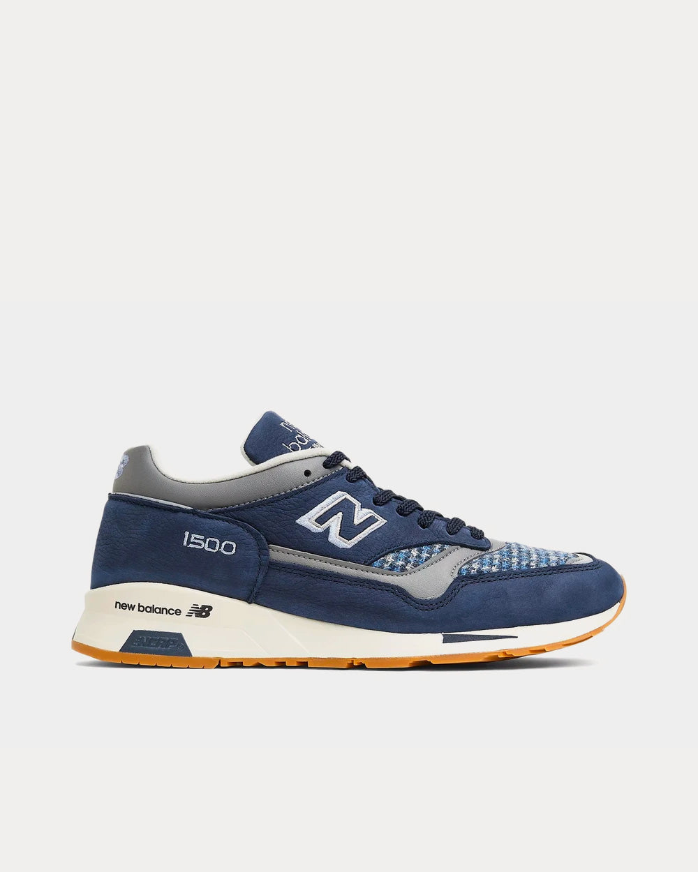 New Balance M1500HT Navy / Grey Harris Tweed Low Top Sneakers - 1