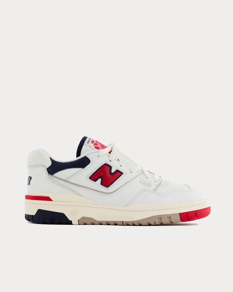 New Balance x Aime Leon Dore 550 White / Red / Navy Low Top Sneakers - 1