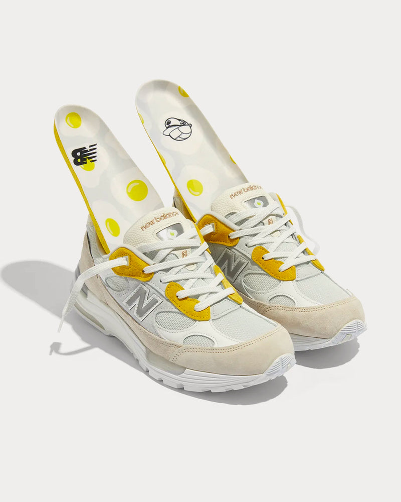 New Balance x Paperboy 992 Fried Egg Low Top Sneakers - 2