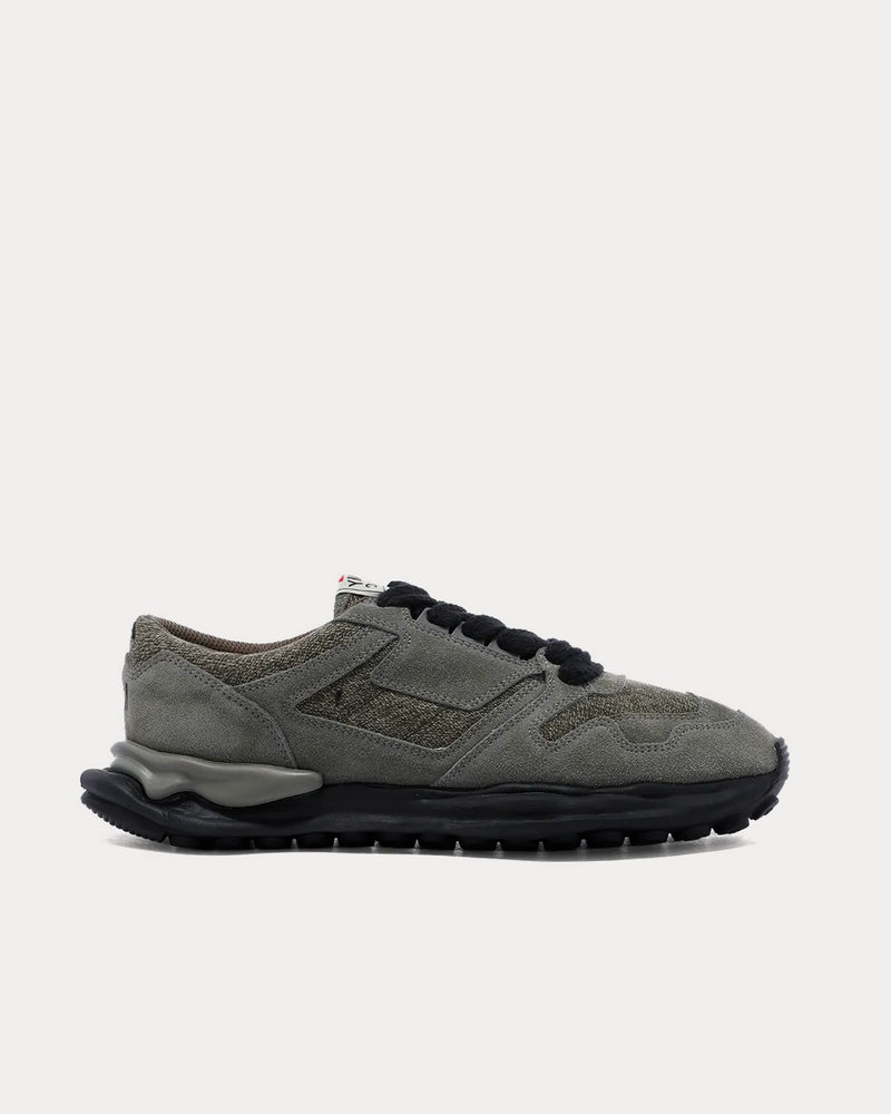 Mihara Yasuhiro X Nigel Cabourn Military Swiss Green Low Top Sneakers - 1