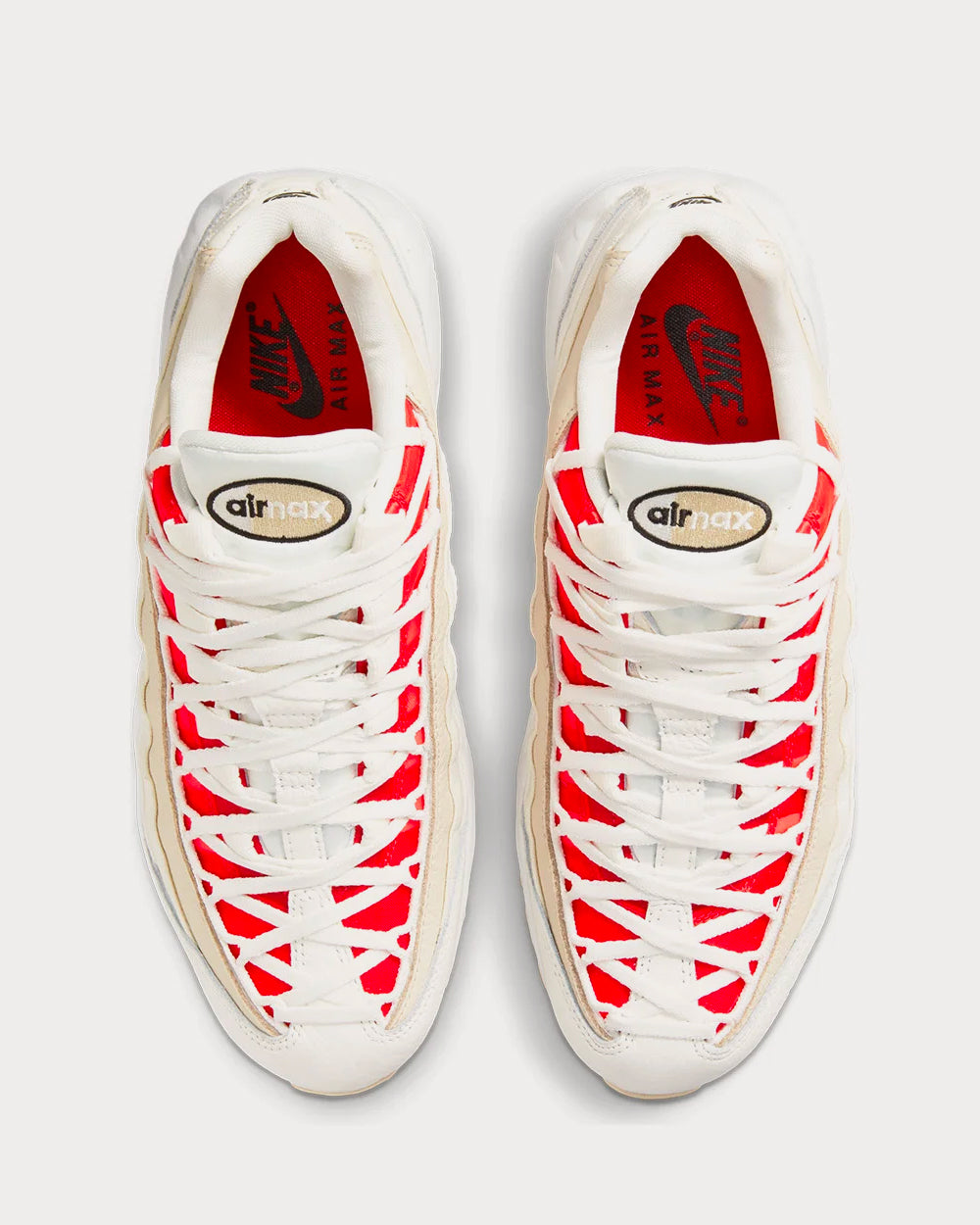 Nike Air Max 95 Craft Sail / Black / Chile Red Low Top Sneakers - 3