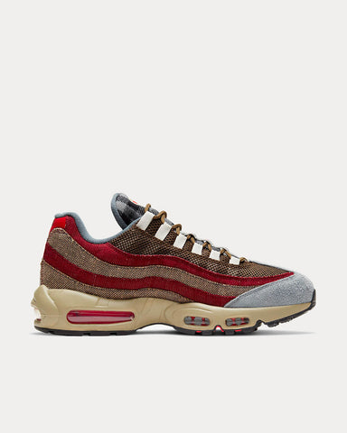 Nike Air Max 95 Halloween Velvet Brown & Red Low Top Sneakers