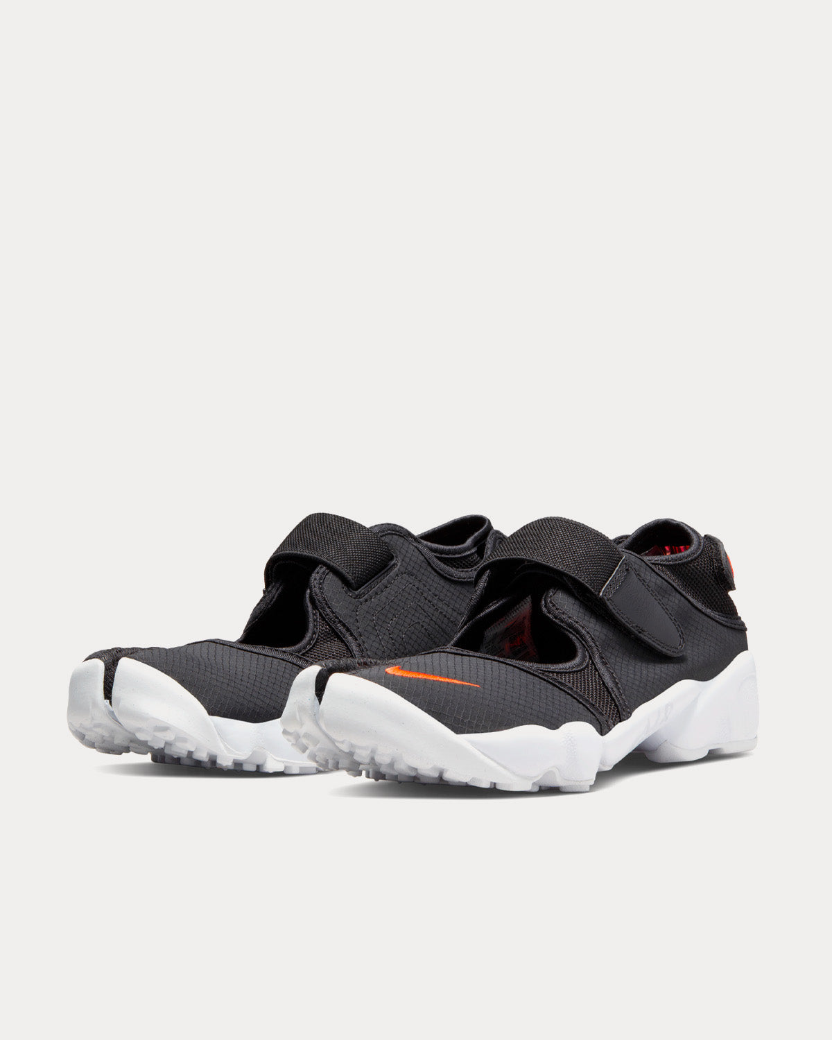 Nike Air Rift Black / Rush Orange Slip On Sneakers - 3