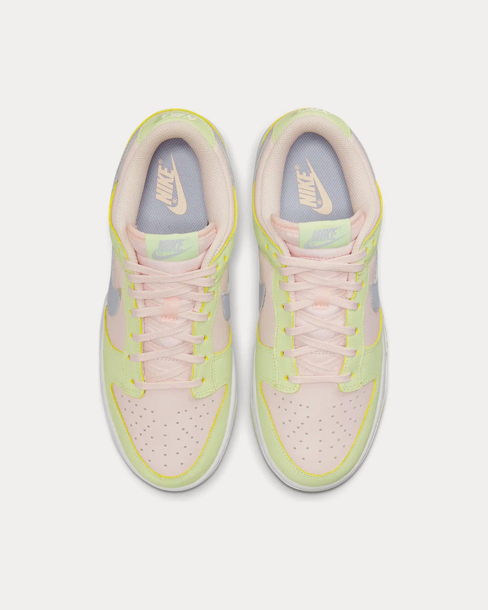 Nike Dunk Low Pink / Lime / Ice White Low Top Sneakers - 2