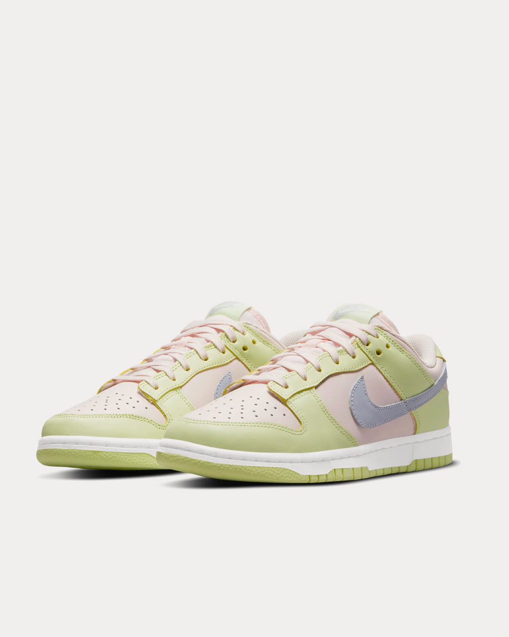 Nike Dunk Low Pink / Lime / Ice White Low Top Sneakers - 3