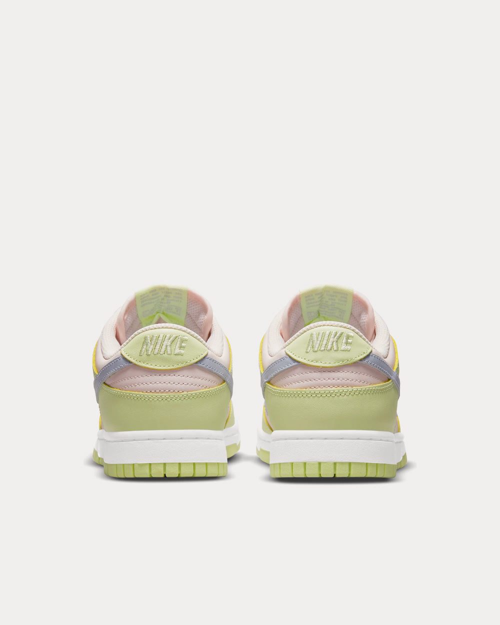 Nike Dunk Low Pink / Lime / Ice White Low Top Sneakers - 4