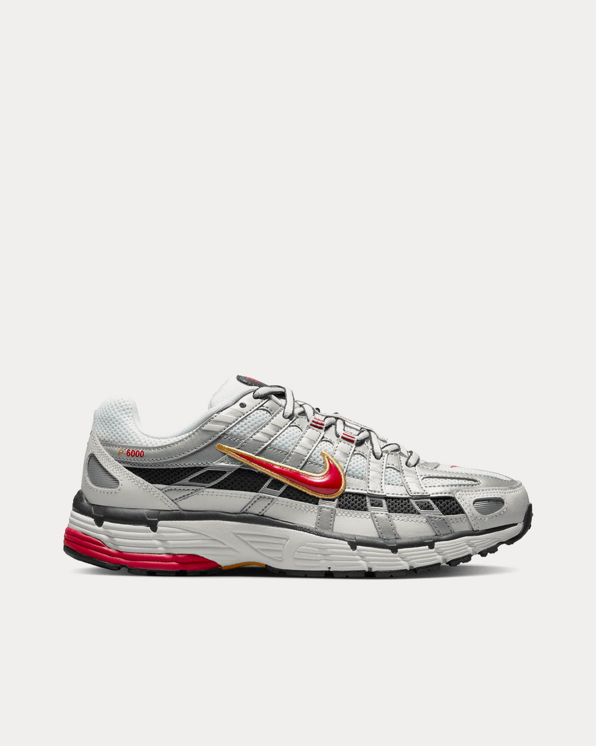 Nike P-6000 White / Varsity Red / Platinum Low Top Sneakers - 1