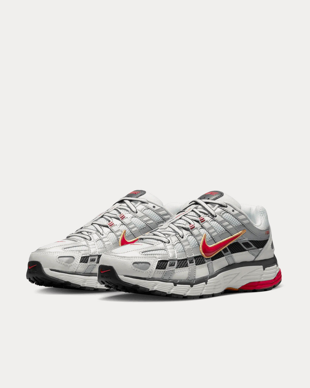 Nike P-6000 White / Varsity Red / Platinum Low Top Sneakers - Sneak in Peace