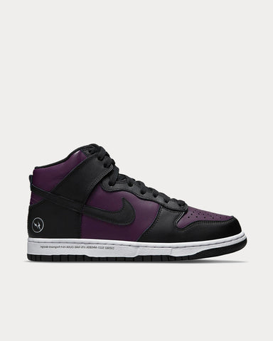 Nike x Fragment Dunk Hi Wine / Black / White High Top Sneakers