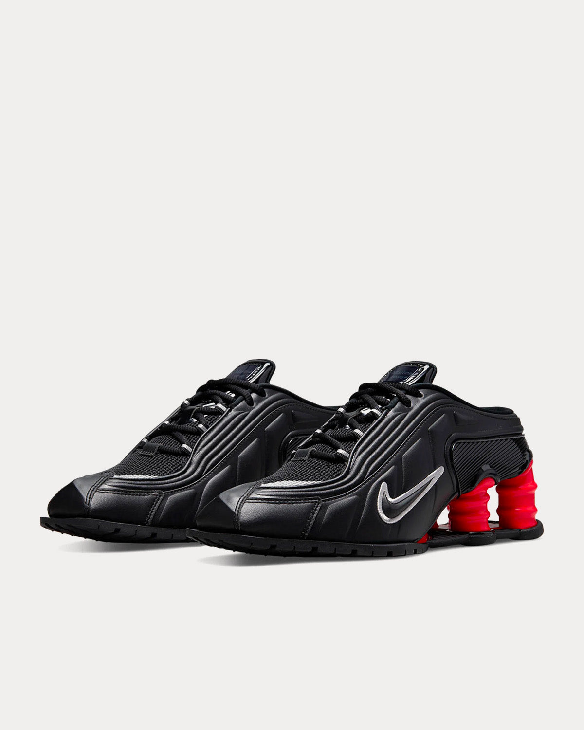 Nike x Martine Rose Shox Black / Silver / Red Low Top Sneakers - 3