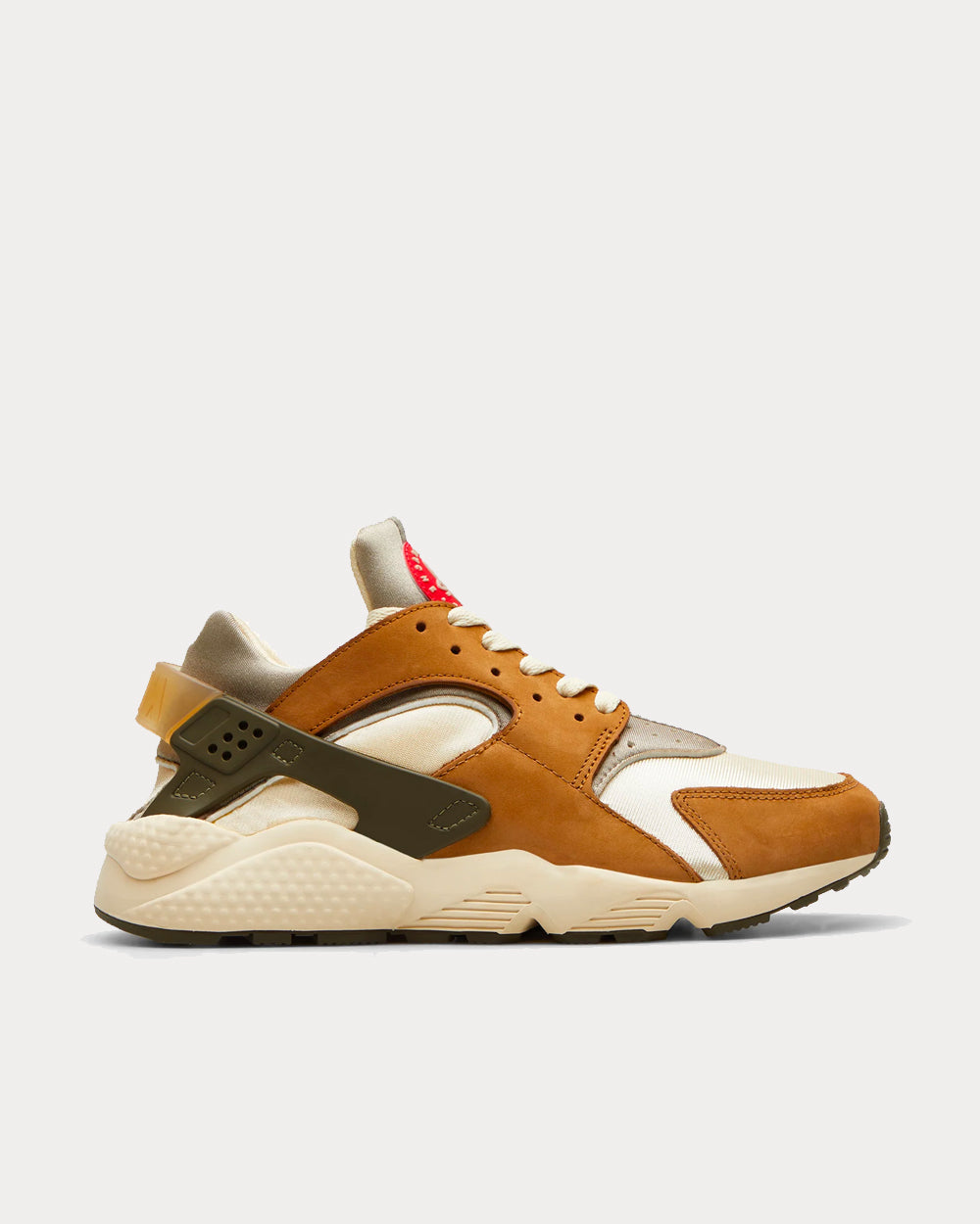 Nike x Stussy Air Huarache LE Desert Oak, Reed & Light Straw Low Top Sneakers - 1