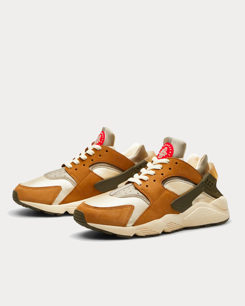 Nike x Stussy Air Huarache LE Desert Oak, Reed & Light Straw Low Top Sneakers - 2