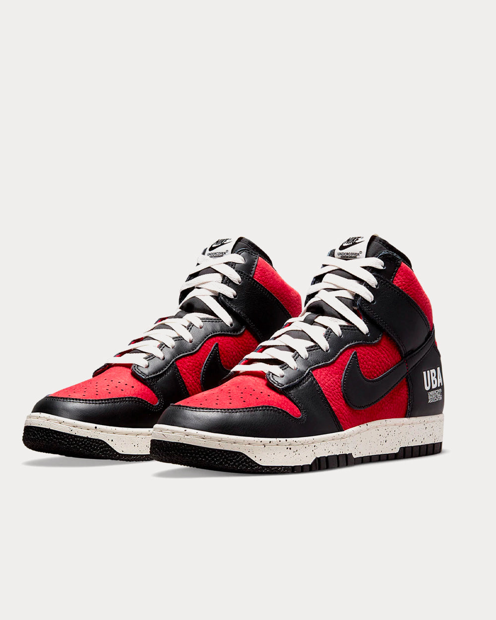 Nike x Undercover Dunk Hi 1985 Gym Red / Black High Top Sneakers - 3