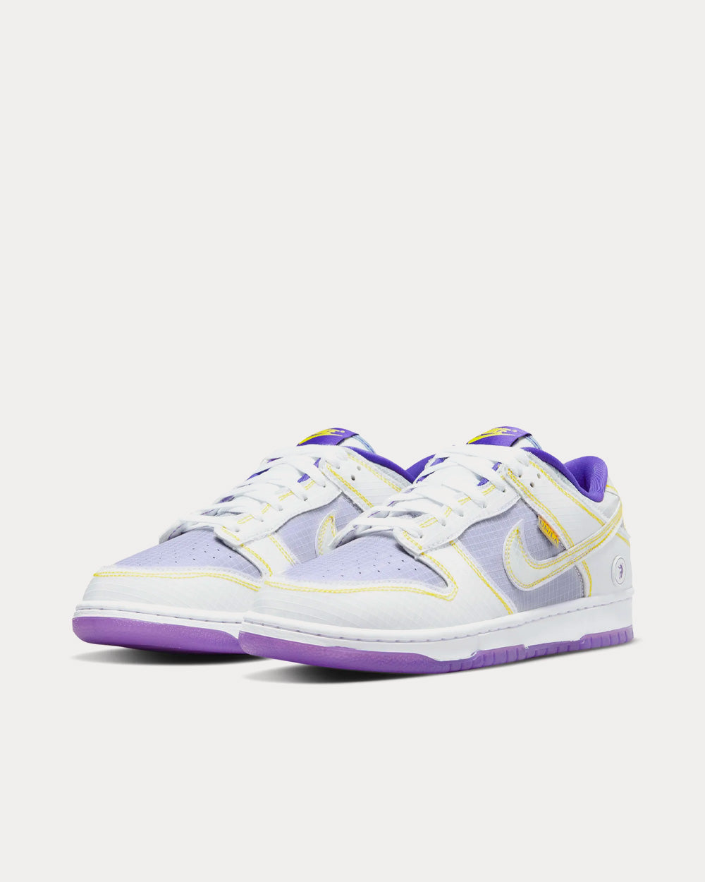 Nike x Union Dunk Low Court Purple / White / Opti Yellow Low Top Sneakers - 3